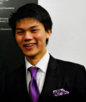 Shaun Kua, currently studying at Oxford University, Britain.